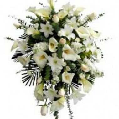 Tears of roses, gladiolos and calas