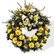 Yellow Remembrance Wreath