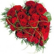 Valentine's heart of  roses