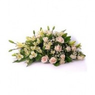 Arrangement of roses and liliums