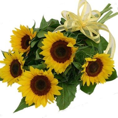 Sunflowers bouquet to Colombia