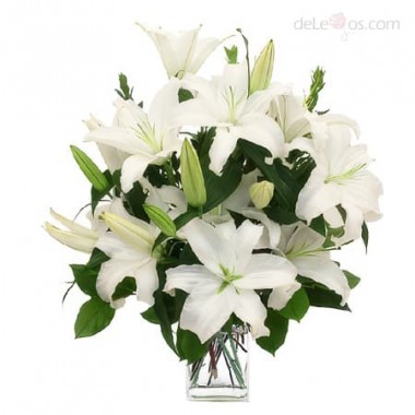 White Lilies. Vase included