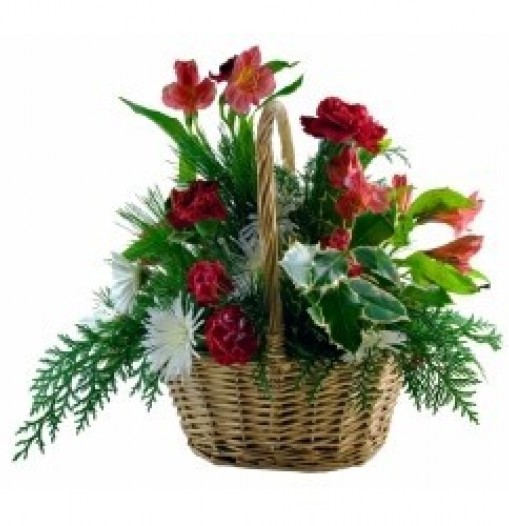 Christmas Flower basket