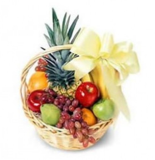 Basket of tropical fruits